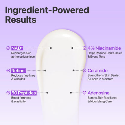 Numbuzin Number Nine Retinol Serum for dark circles and wrinkles side profile view