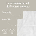 Demonstration of ultra absorbent dry wipes in skincare routine
