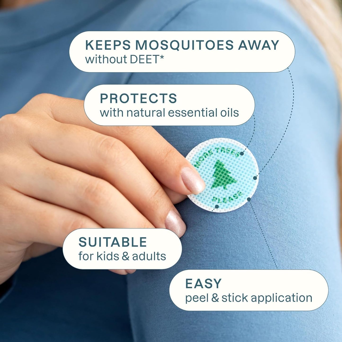 Cliganic mosquito repellent bracelets worn on wrist