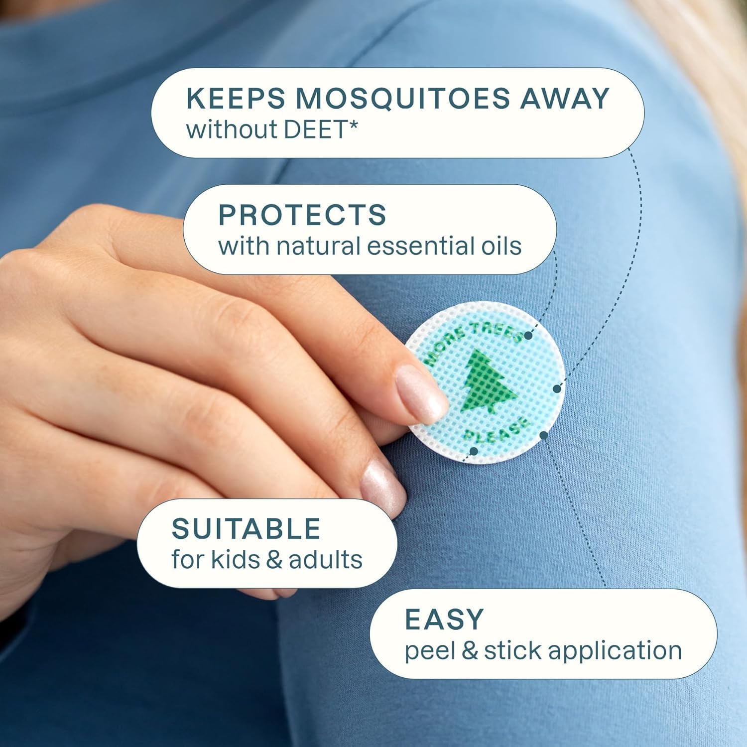 Cliganic mosquito repellent bracelets worn on wrist