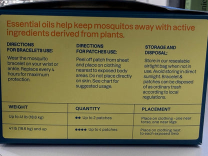 Cliganic natural mosquito repellent bundle packaging details