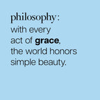 Philosophy Pure Grace perfume branding on glass bottle