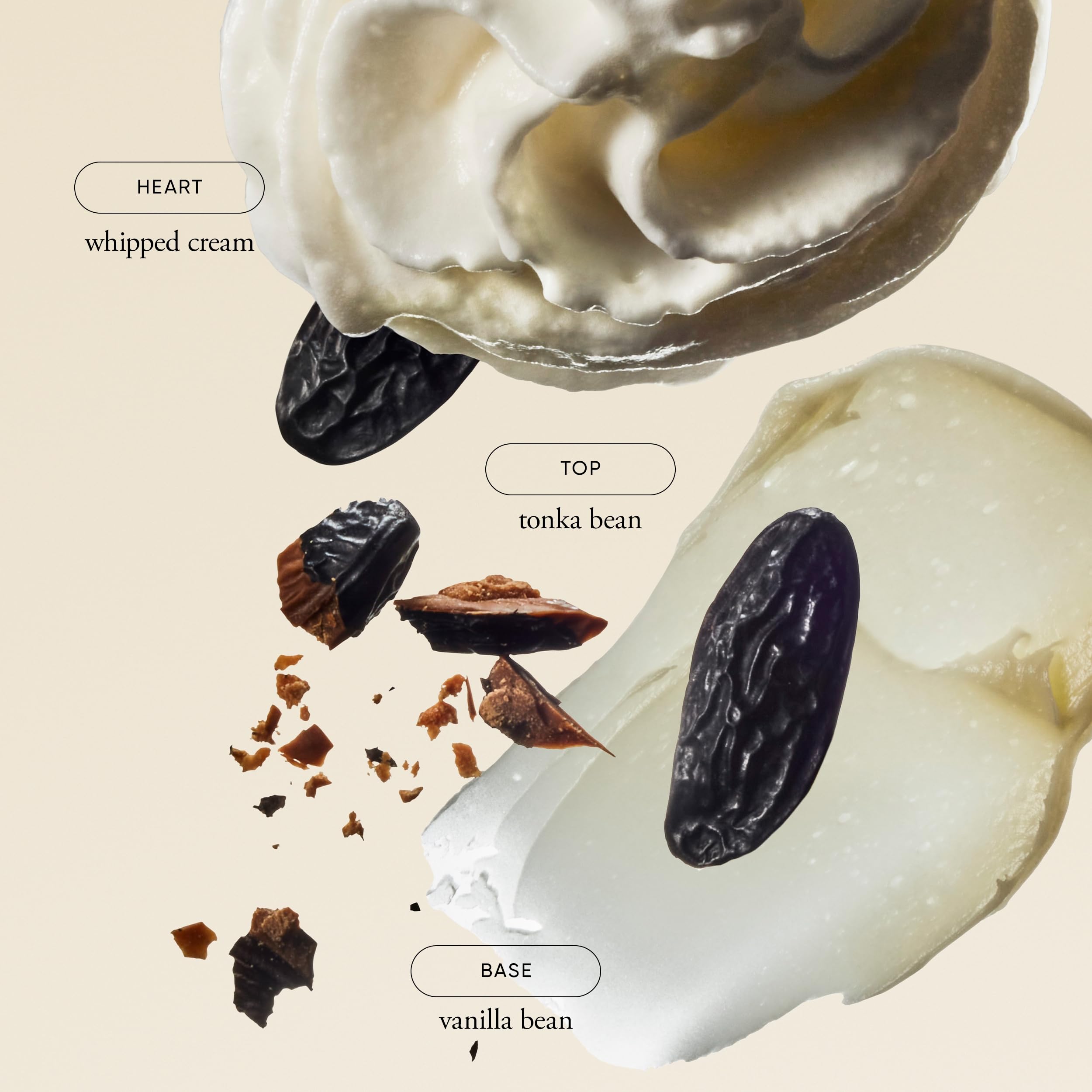 Side profile of Philosophy Fresh Cream Eau de Toilette fragrance bottle