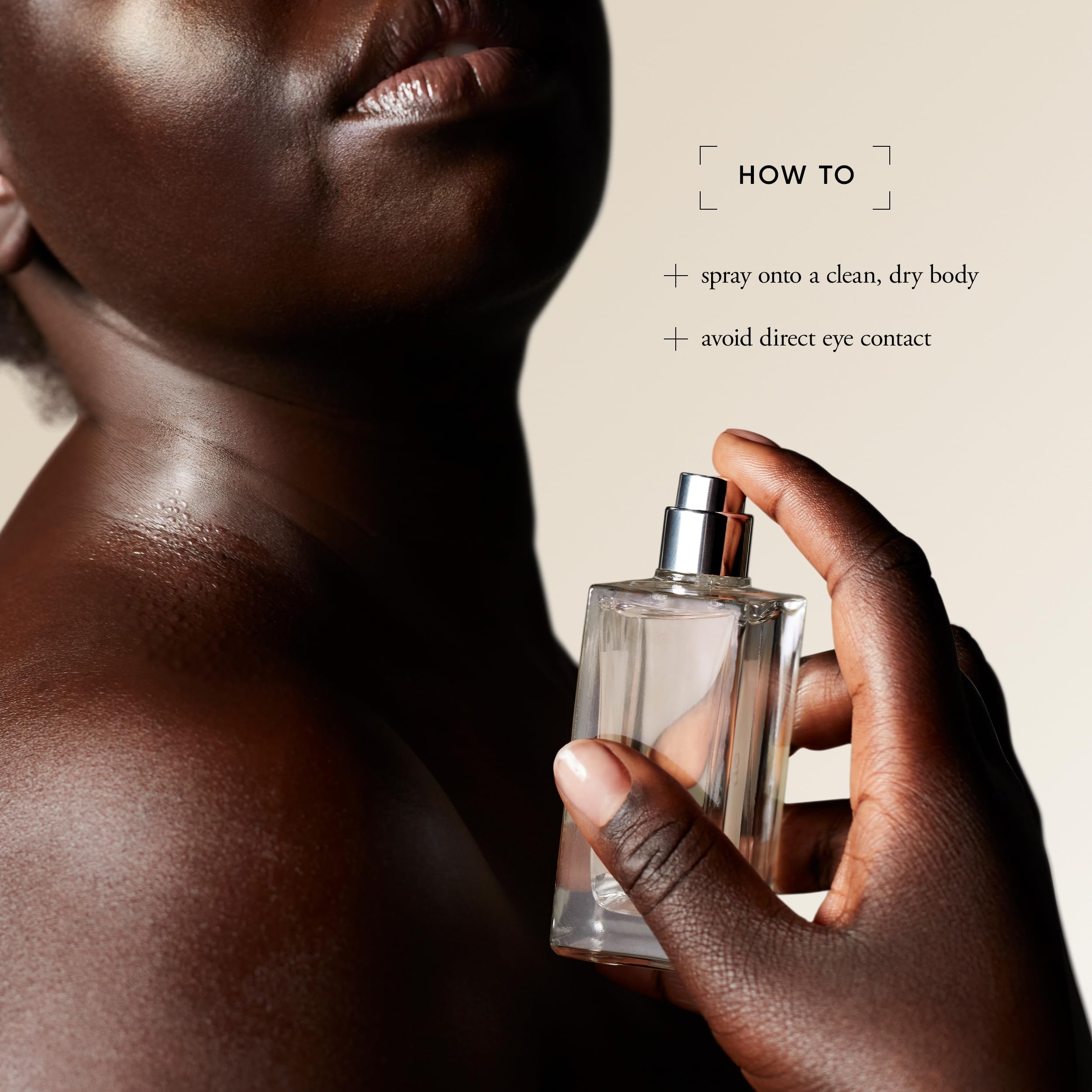 Top down view of Philosophy Fresh Cream Eau de Toilette bottle spray nozzle