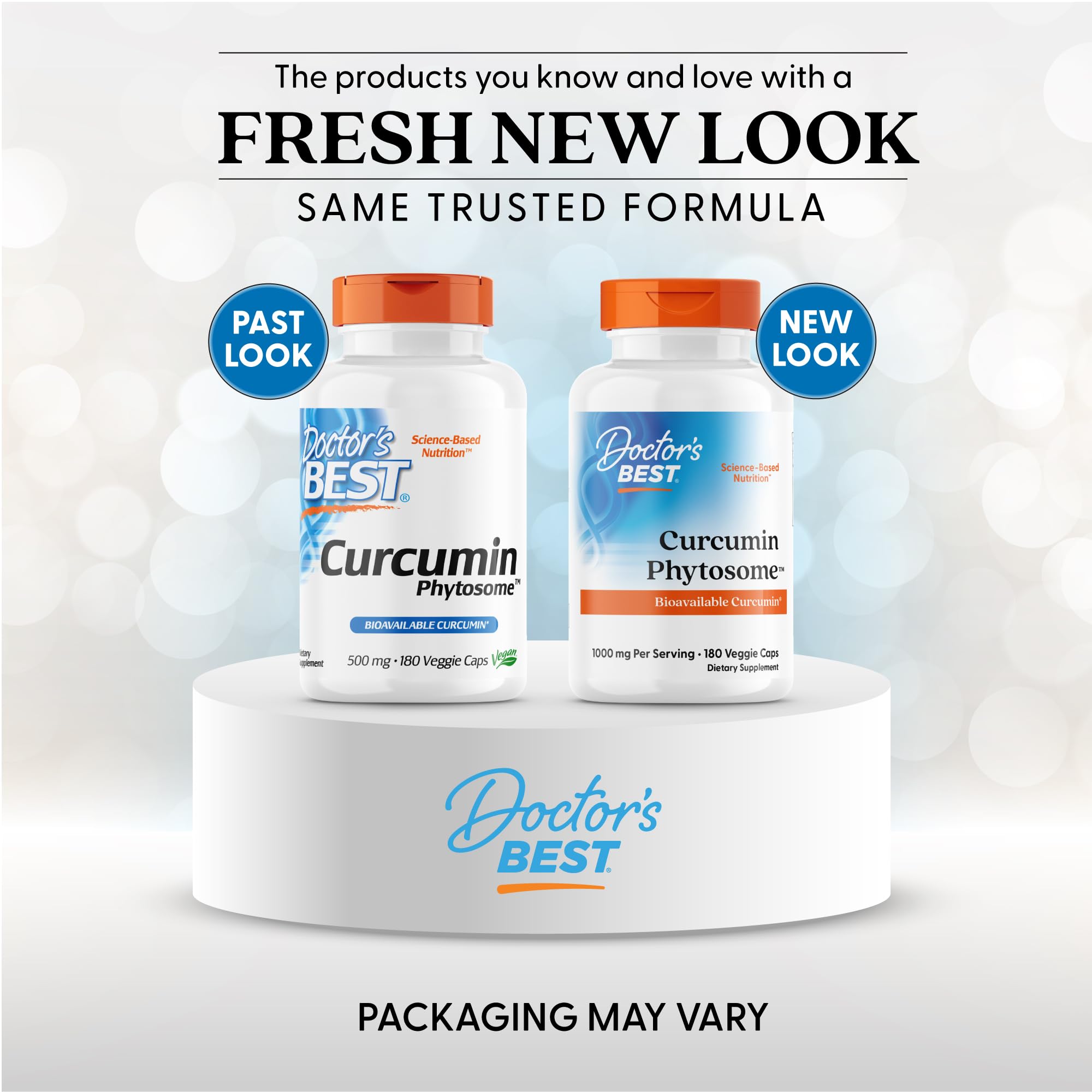 Doctor's Best Curcumin Phytosome 180 capsules bottle label
