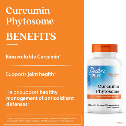 Doctor's Best Curcumin Phytosome supplement facts panel