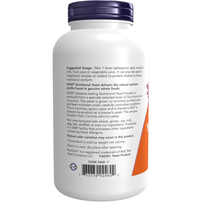 Premium fortified nutritional yeast powder with Vitamin B12 for energy support