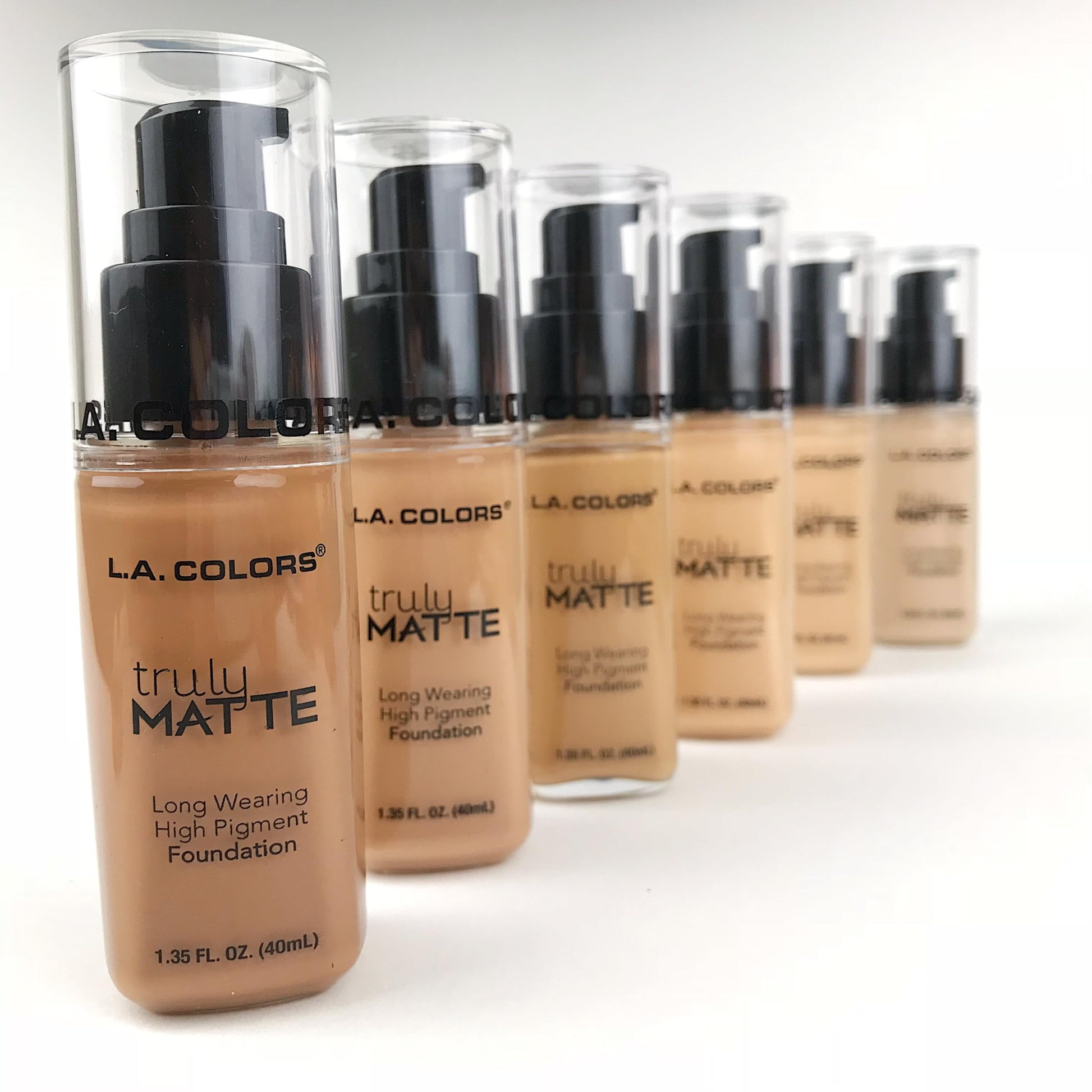 Authentic L.A. COLORS liquid foundation shade Natural packaging details