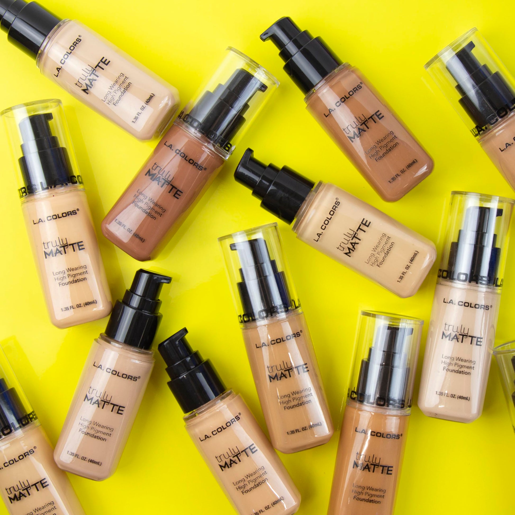 Imported L.A. COLORS high pigment powder matte finish liquid foundation