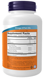 NOW Foods Red Omega supplements supplement facts panel showing omega 3 fish oil and coq10 ingredients