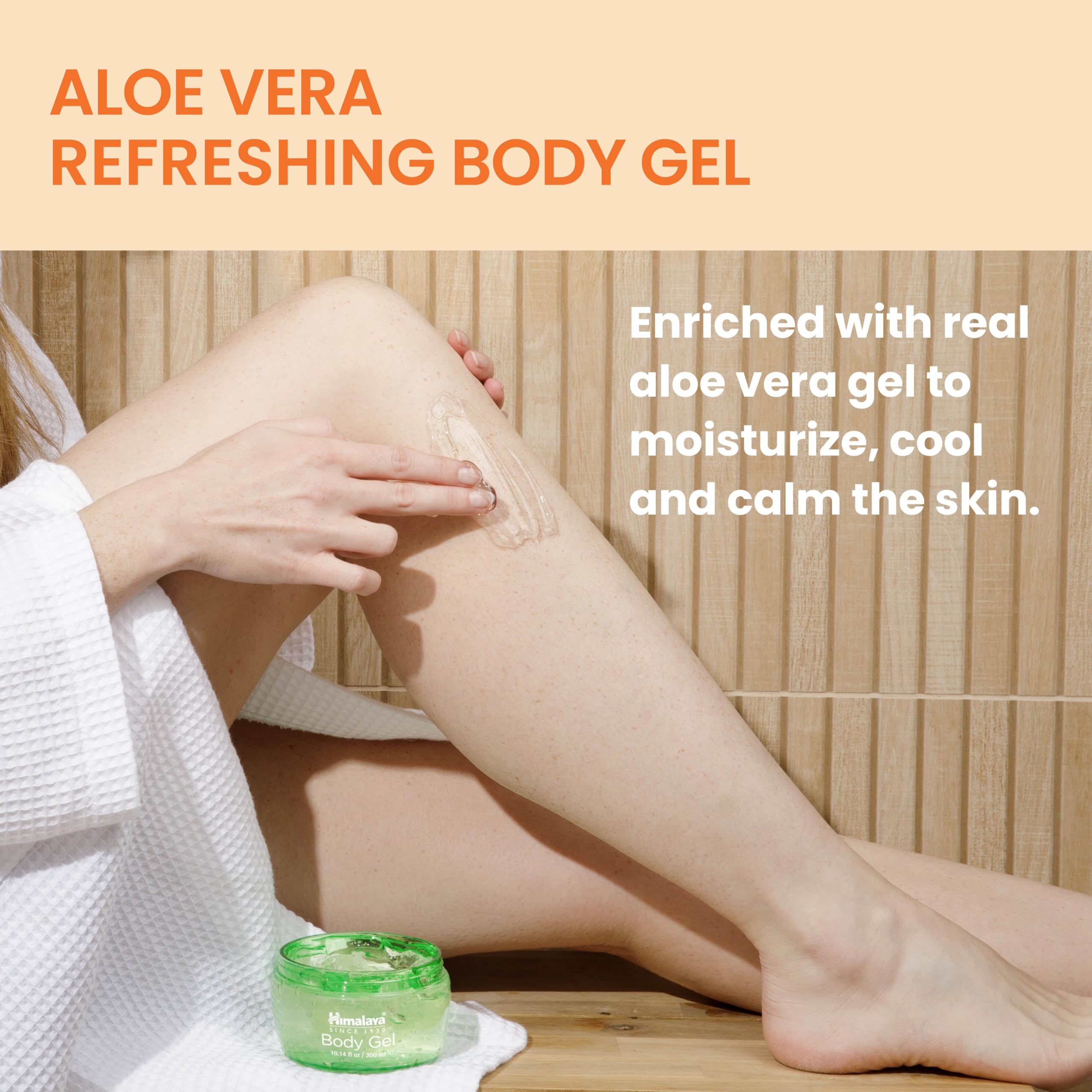 Back label of Himalaya Aloe Vera Refreshing Body Gel