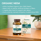Himalaya Organic Neem 600mg USDA Organic Certification Seal