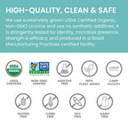 Himalaya Organic Licorice side view highlighting non-GMO label