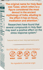 Himalaya Holy Basil bottle with health supplement branding