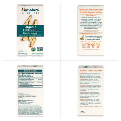 Himalaya Organic Licorice product in lifestyle setting for gut health