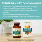 Himalaya Berberine with Ceylon Cinnamon 60 vegetarian capsules bottle