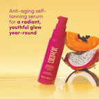 Coco and Eve tanning serum dropper and bottle detail