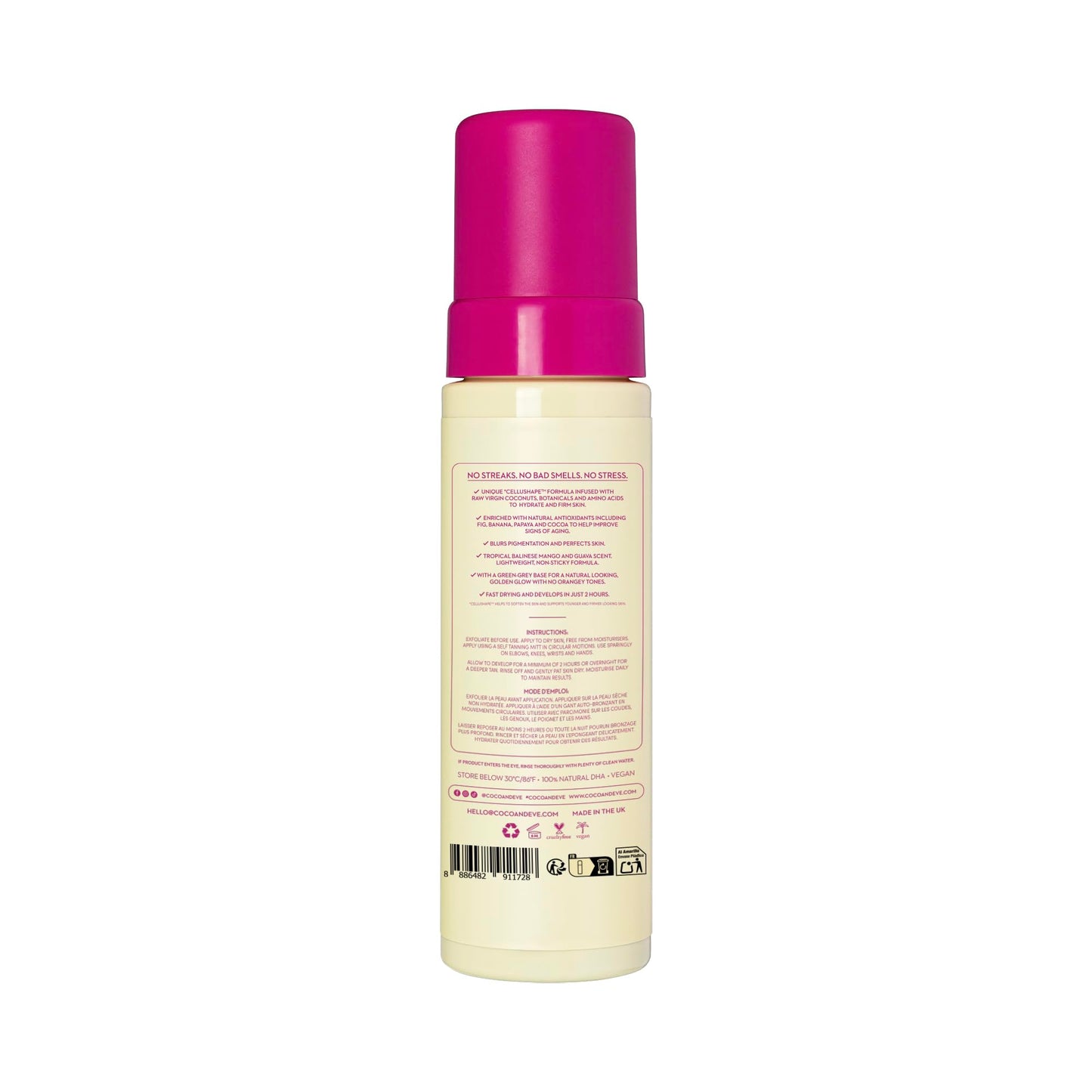 Coco & Eve sunny honey bali bronzing foam kit with packaging box on a clean backdrop