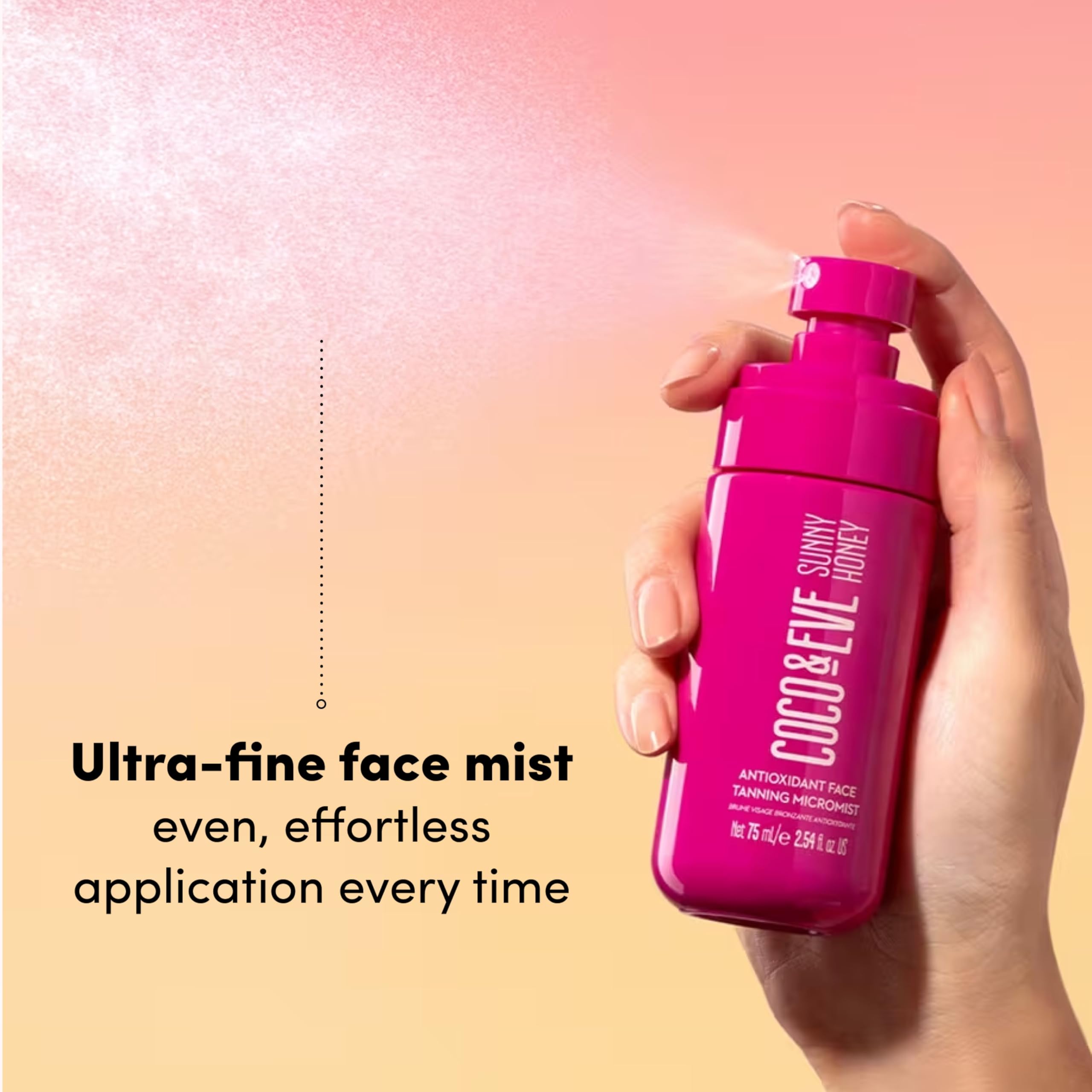 Coco And Eve face tanning spray bottle