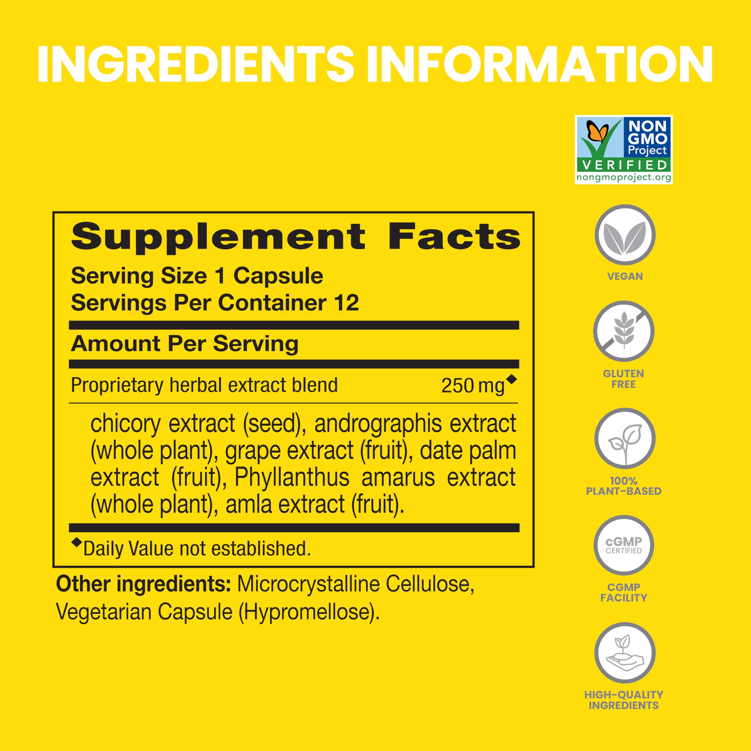 Himalaya PartySmart liver support capsule tube close up showing herbal ingredients list