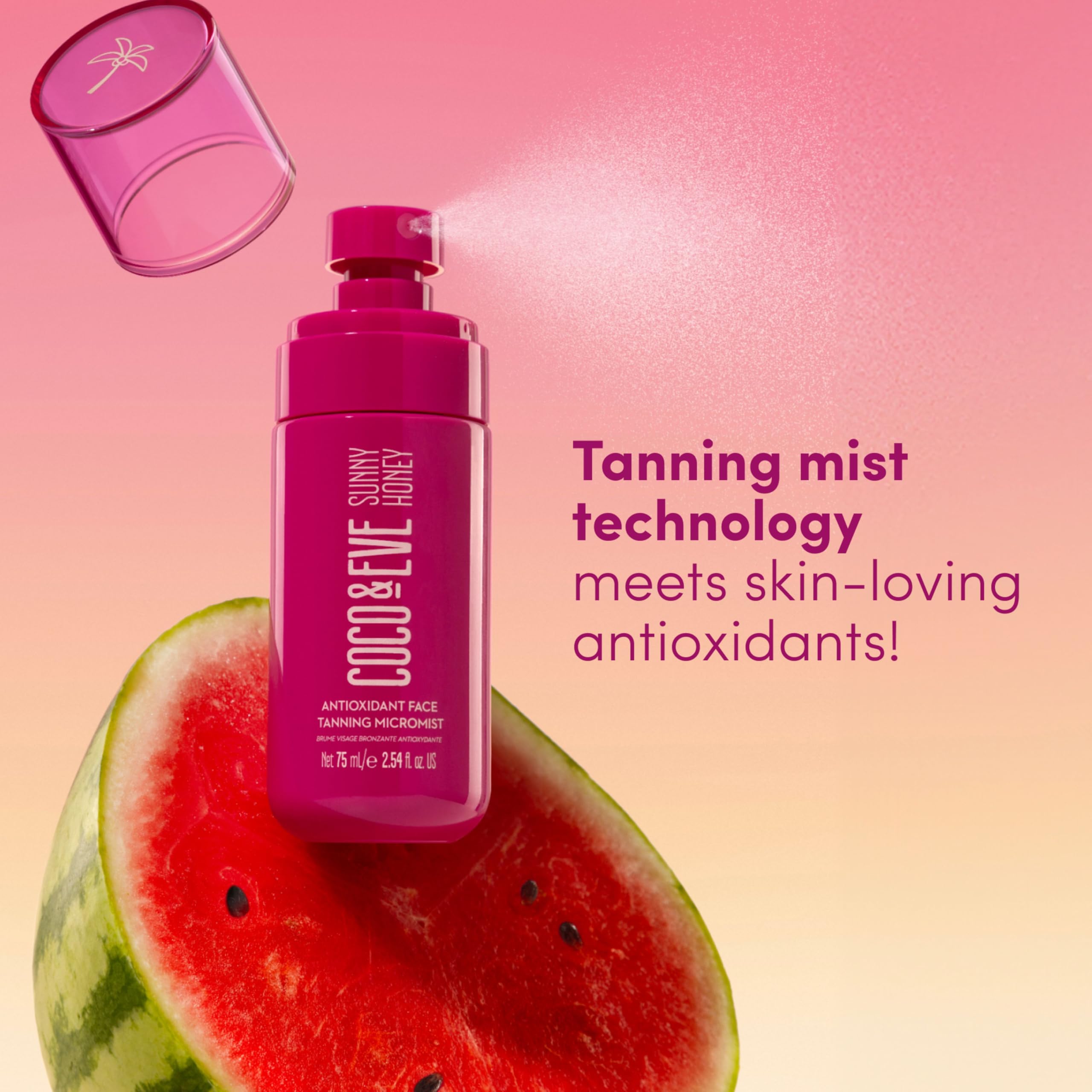 Close up of Coco And Eve face tan spray nozzle