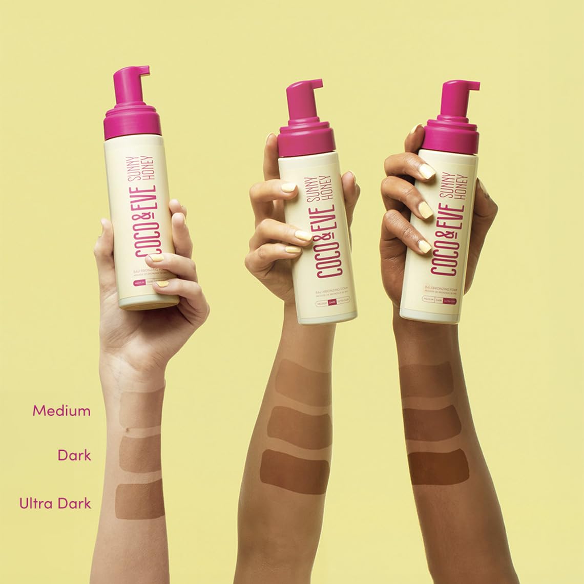 Coco And Eve Sunny Honey medium tan mousse packaging
