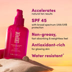 Coco and Eve sun protection body oil ingredients display