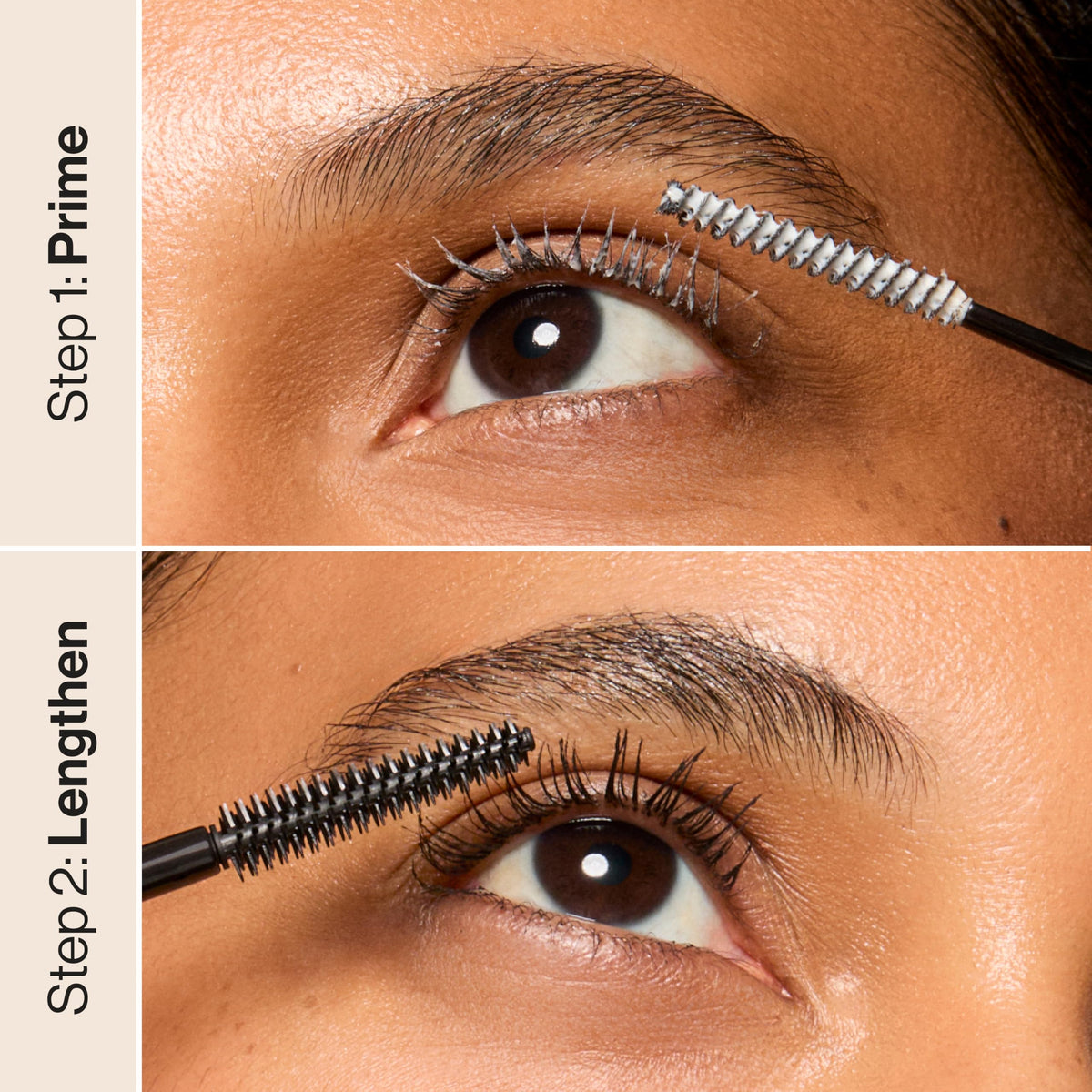 Honest Beauty mascara molded bristle brush close up