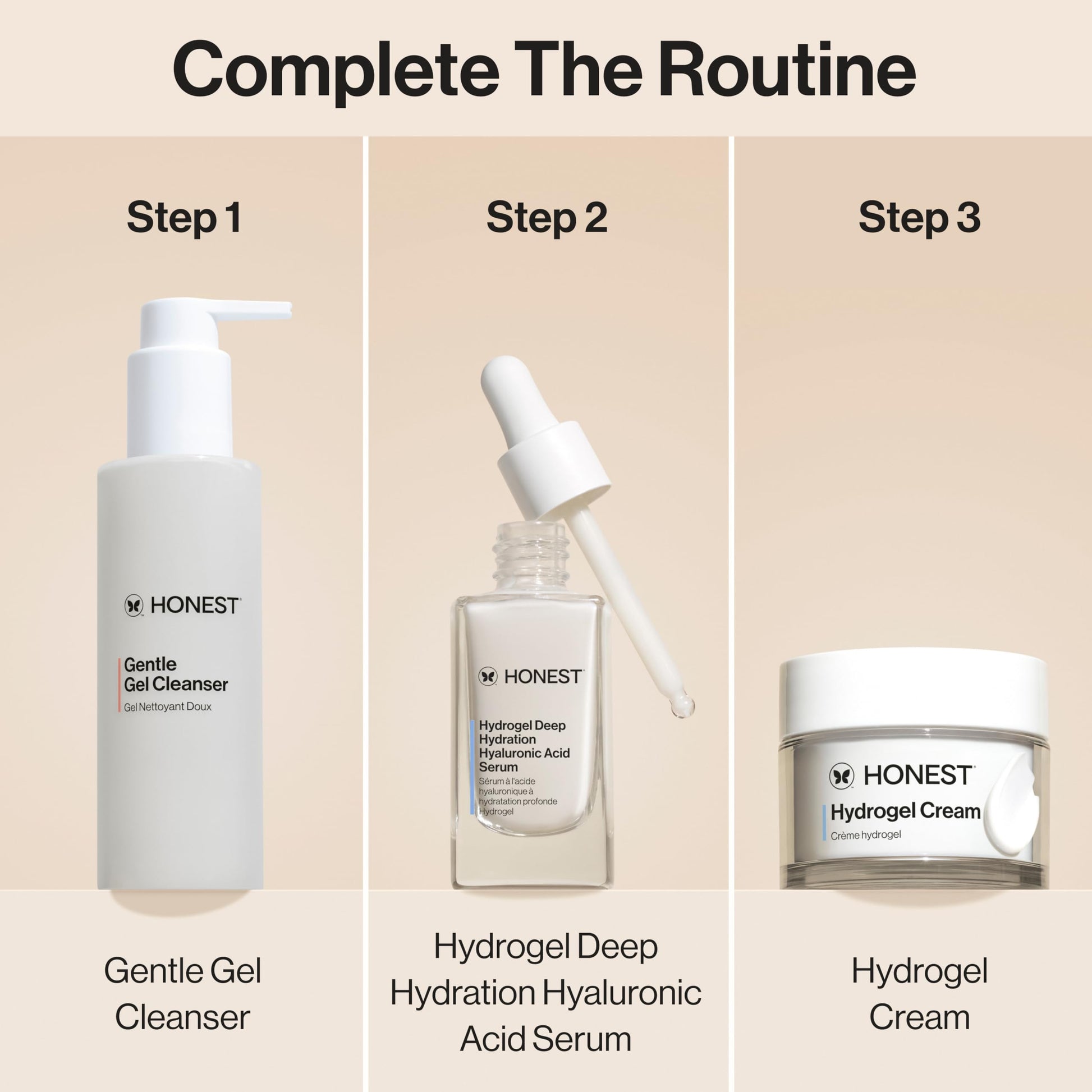 Honest Beauty Hydrogel Cream clean skincare hydration product display