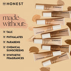 Honest Beauty skincare hybrid back label instructions