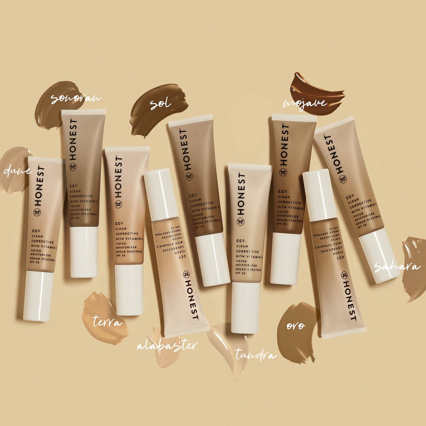 Honest Beauty Terra Light clean beauty corrective cream bottle close up
