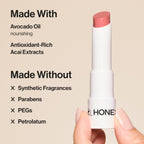 Honest Beauty vegan tinted lip balm cap removed