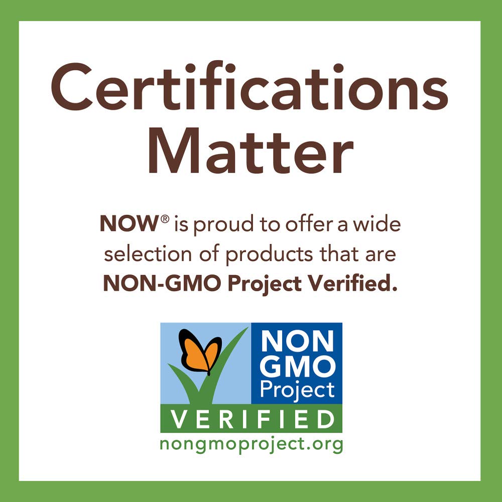 NOW Foods BetterStevia low glycemic non GMO verified sweetener product label information.
