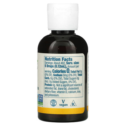 Authentic USA imported NOW Foods natural liquid stevia sweetener bottle