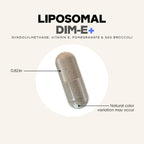 Codeage Liposomal DIM-E+ product packaging lifestyle presentation