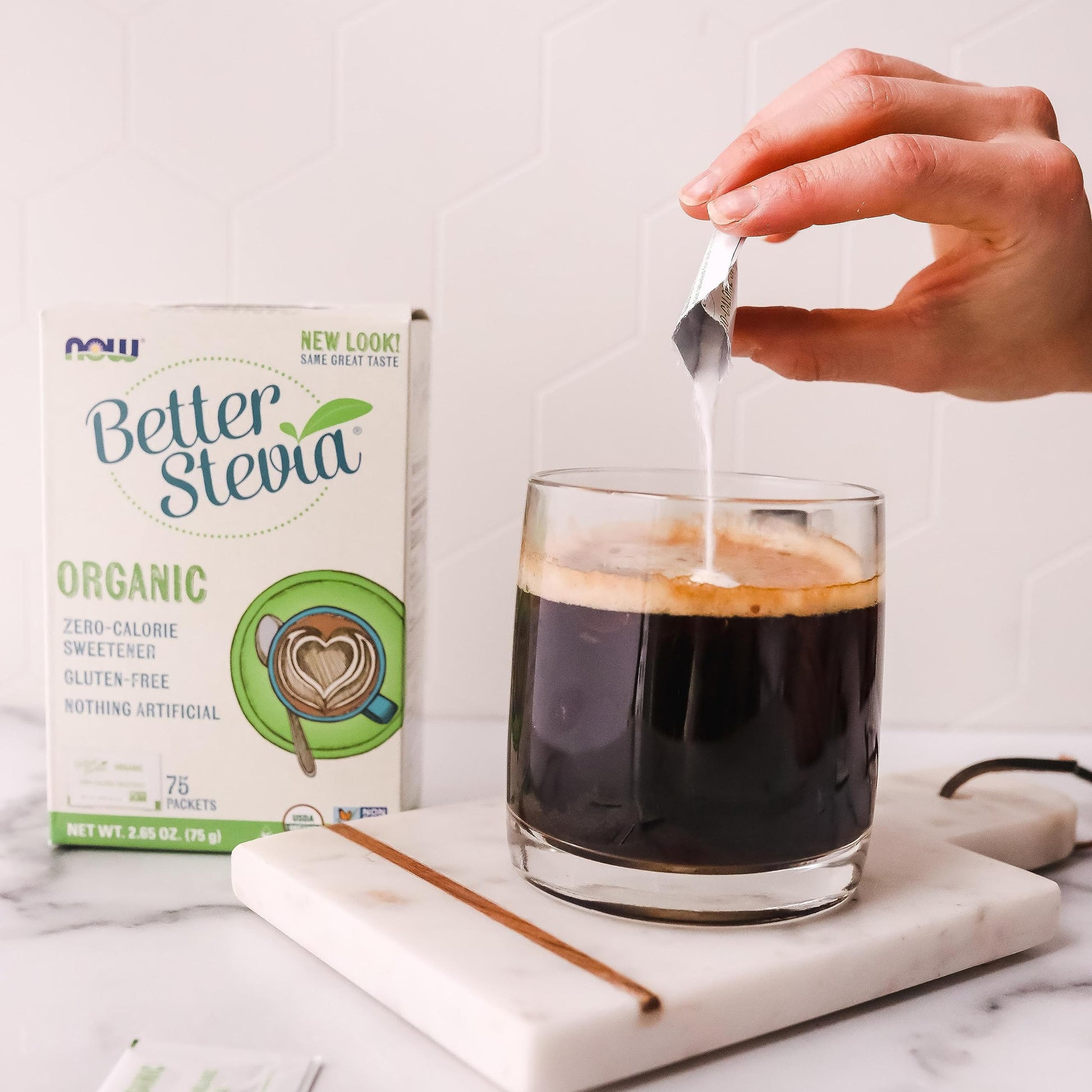 BetterStevia extract powder packets with prebiotic inulin ingredient list