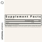 Codeage chamomile extract supplement bottle showcasing the liposomal delivery system logo.