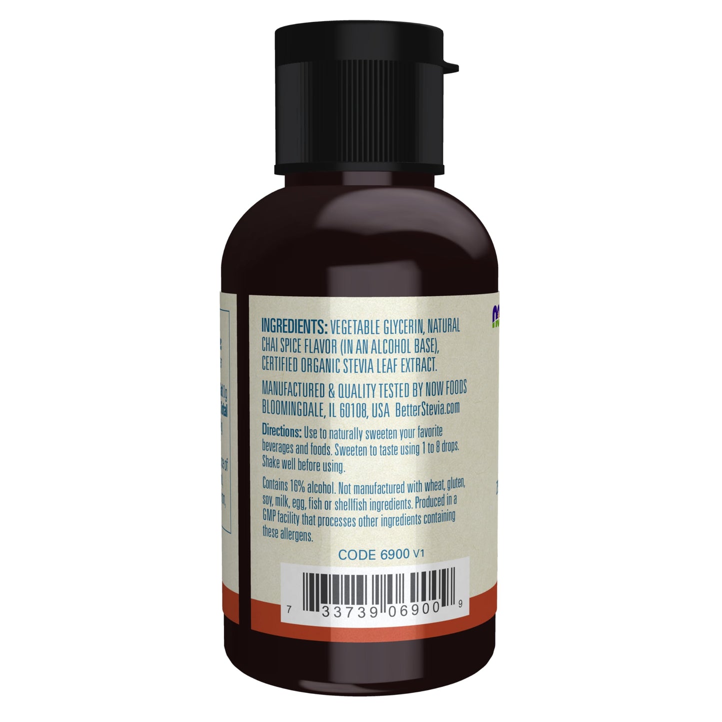 Keto friendly low glycemic sugar free stevia drops bottle from NOW Foods