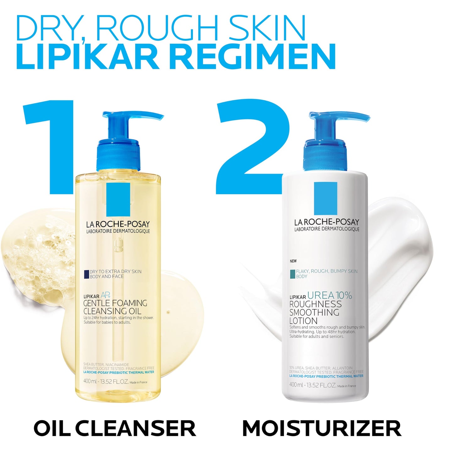 Application of La Roche-Posay Lipikar lotion on arm