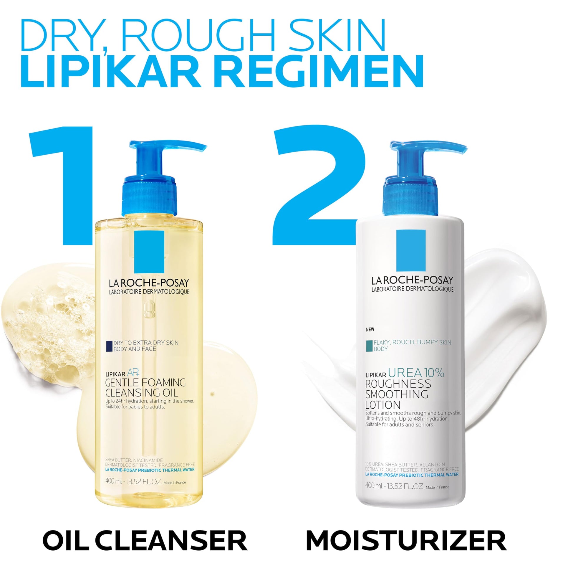 Application of La Roche-Posay Lipikar lotion on arm