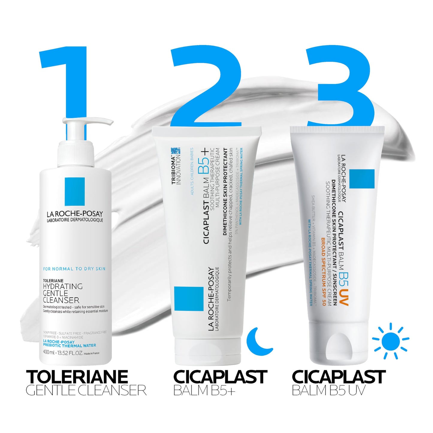 La Roche-Posay Toleriane Double Repair Matte Moisturizer application demonstration