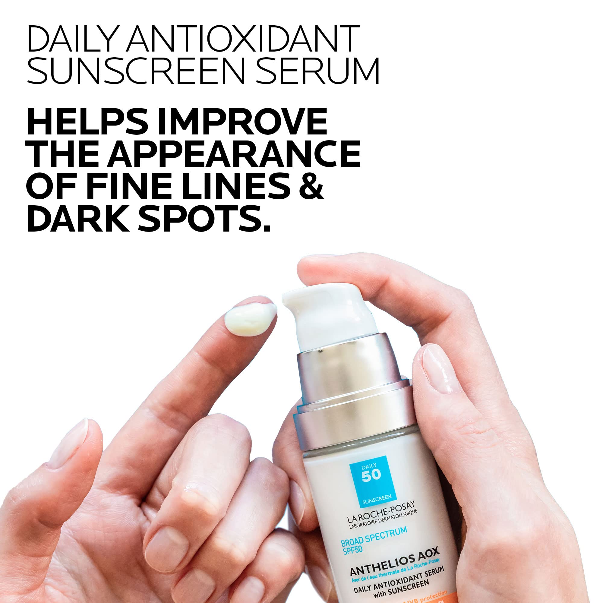 Authentic La Roche-Posay imported antioxidant face serum fluid ounce container