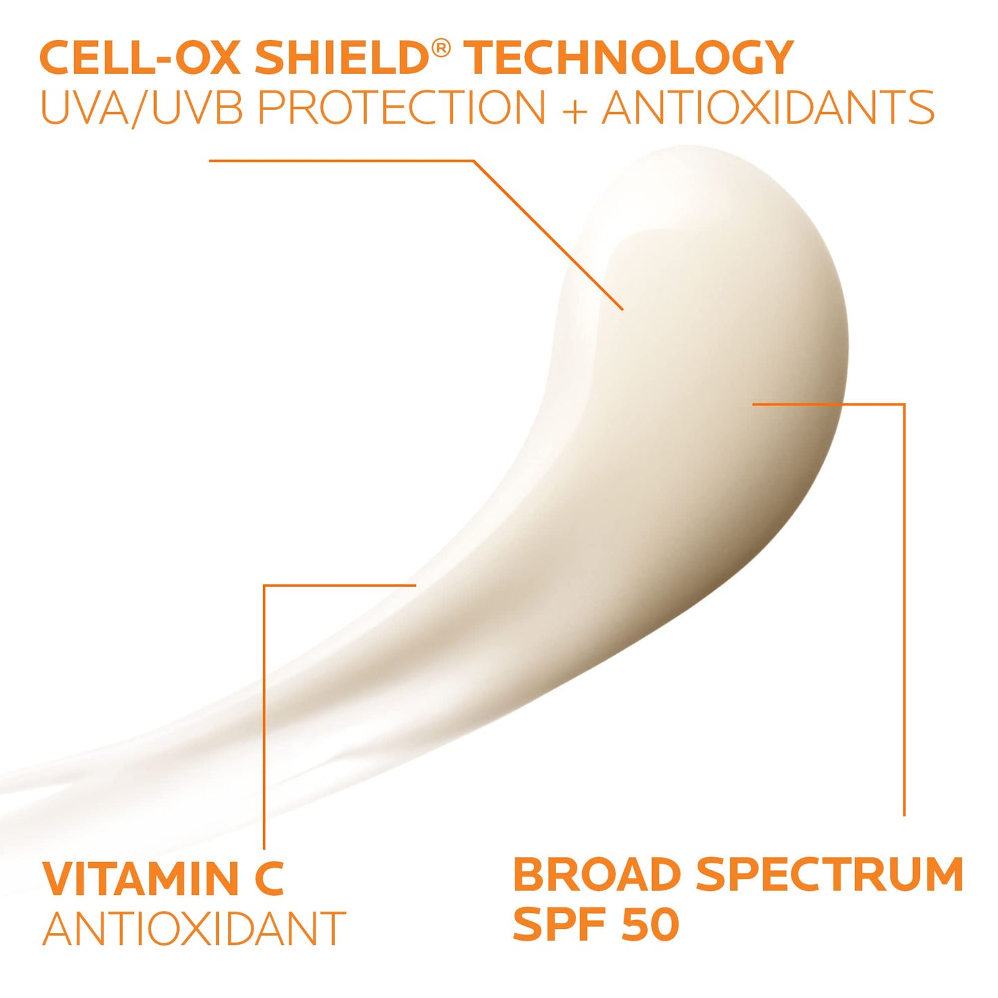 Dermatologist tested La Roche-Posay daily sunscreen serum texture close up