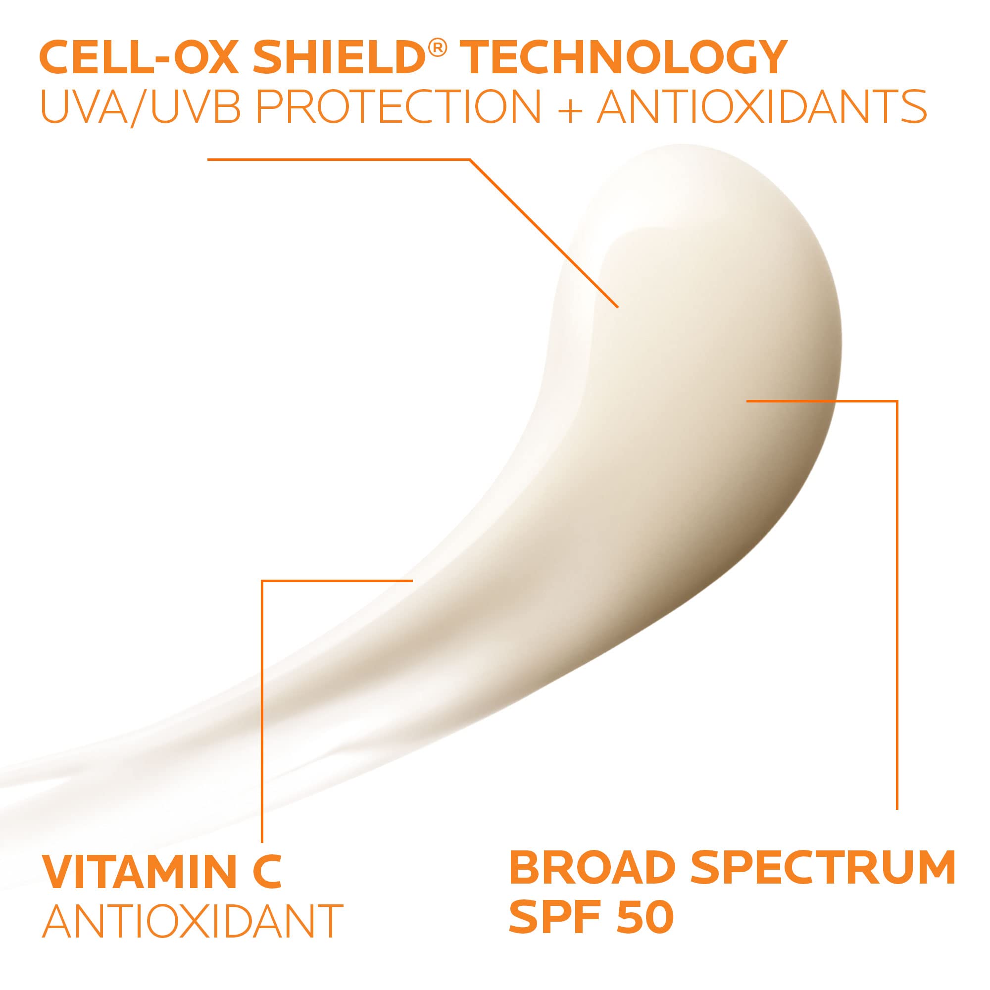Dermatologist tested La Roche-Posay daily sunscreen serum texture close up