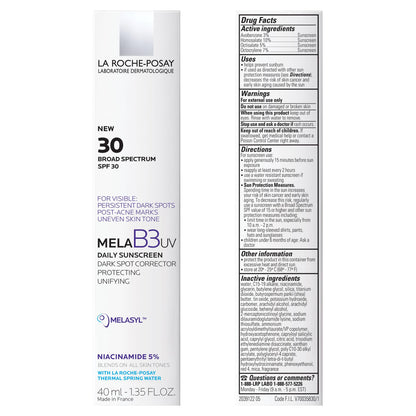 La Roche-Posay Mela B3 moisturizer box and bottle set