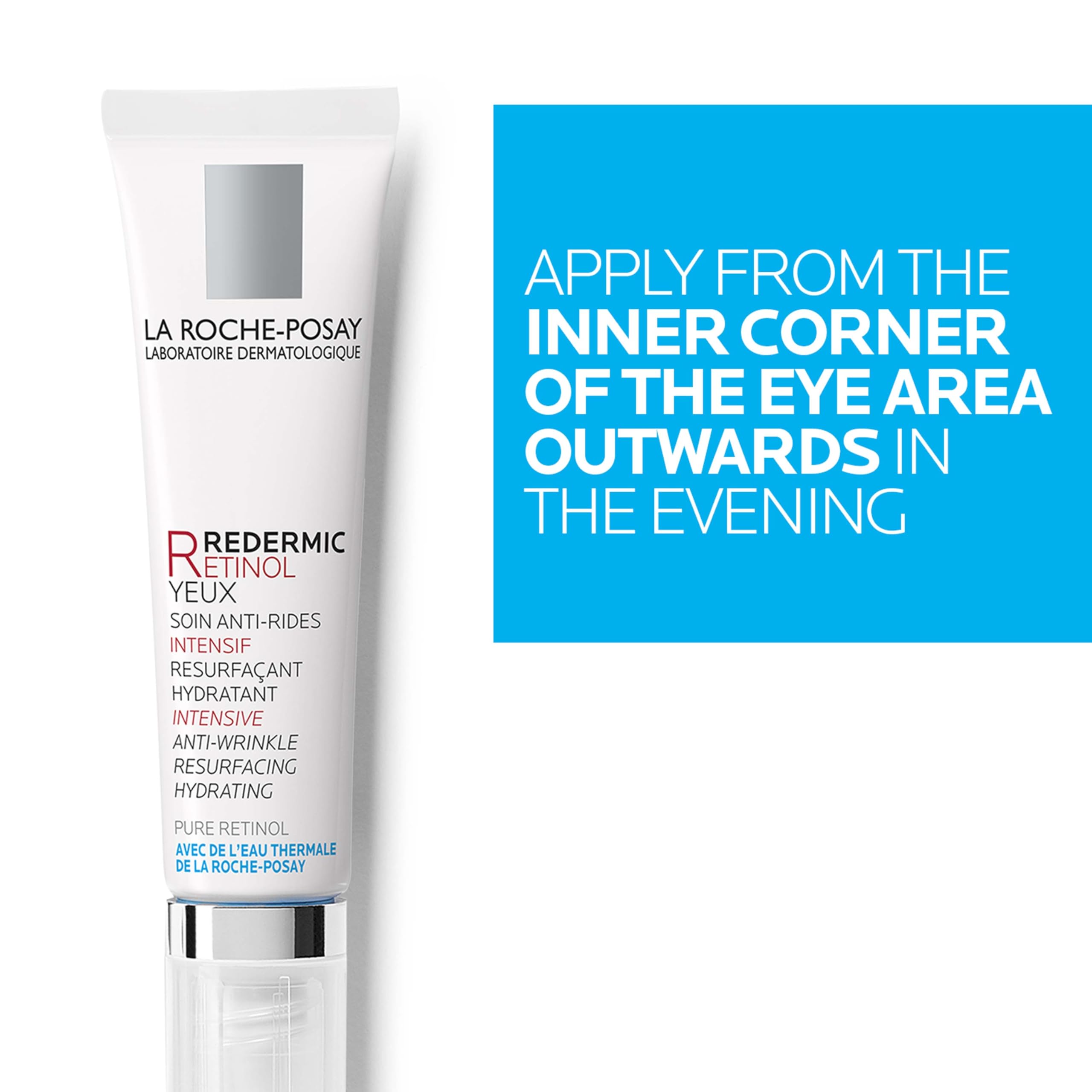 Texture shot of La Roche-Posay slow-release retinol eye cream gel
