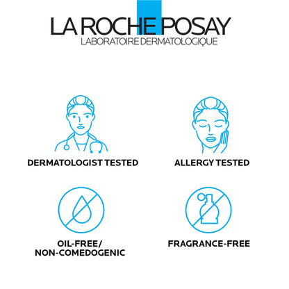 Applying La Roche-Posay Toleriane eye cream to the delicate eye area