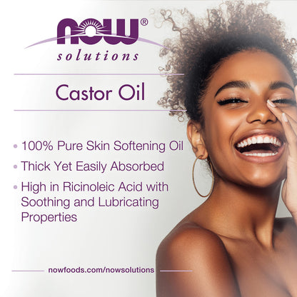 Close up view of the expeller pressed non GMO verification seal on NOW Solutions Castor Oil