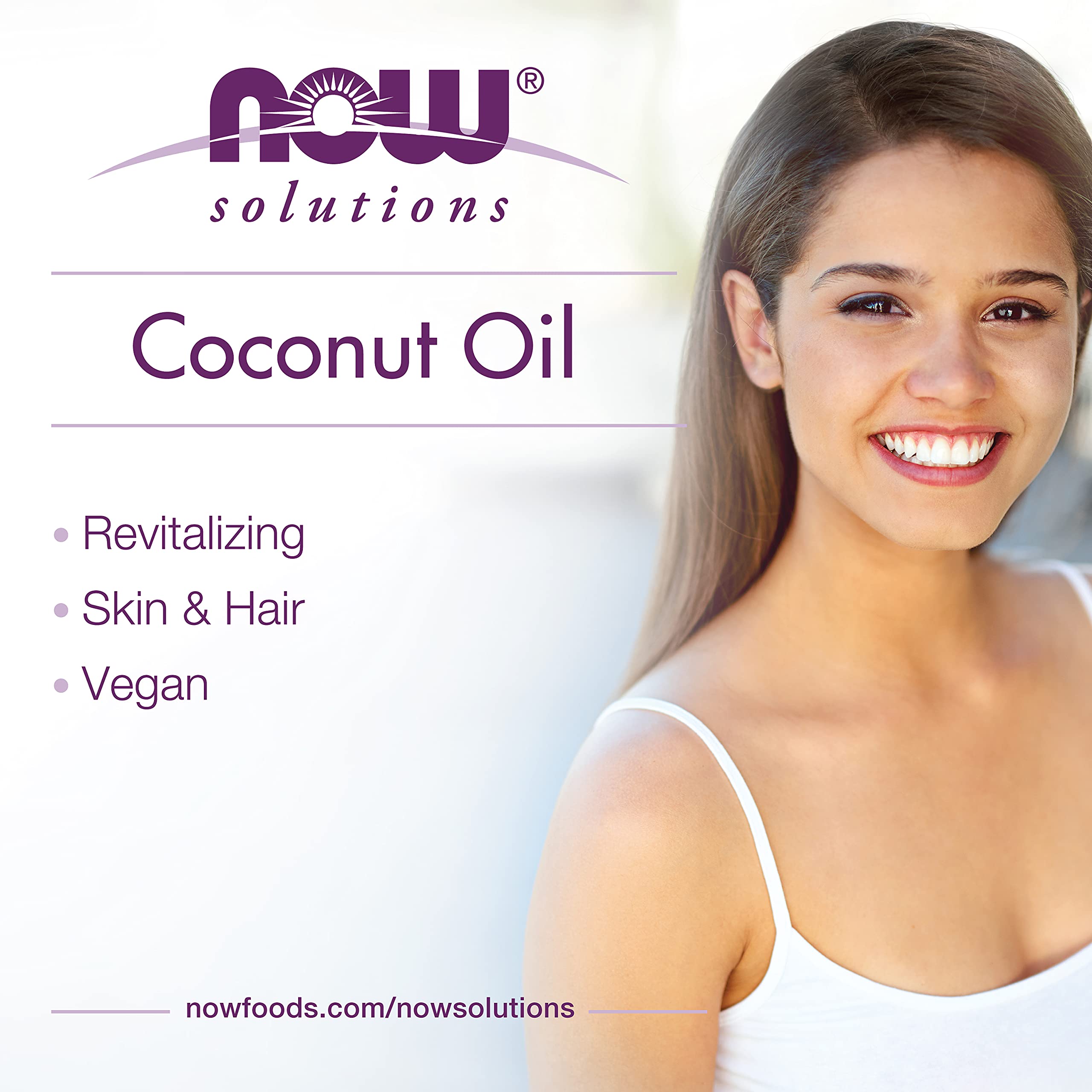 Now Foods Solutions cosmetic oil bottle for hair and skin care