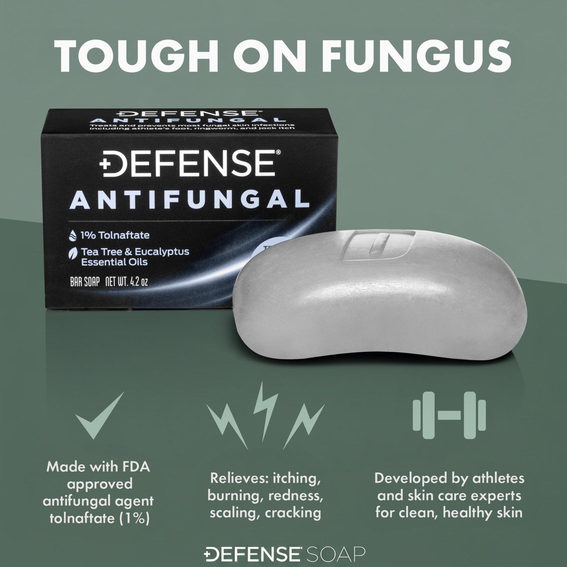 Defense Soap Medicated Bar pack contents for athletes and gym hygiene.